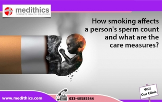 How smoking affects a person's sperm count and what are the care measures?